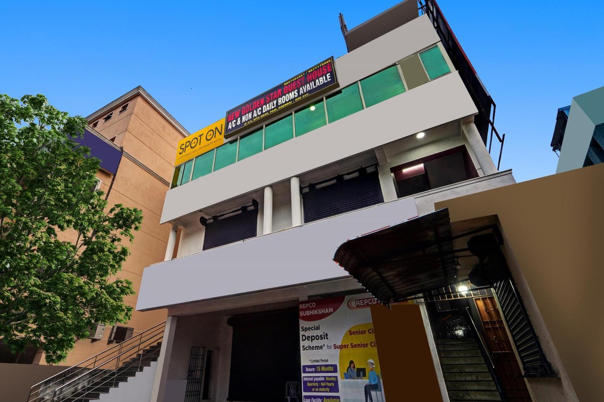 Spot On New Golden Star Guest House Near Thirumangalam Metro Station Chennai Exteriör bild